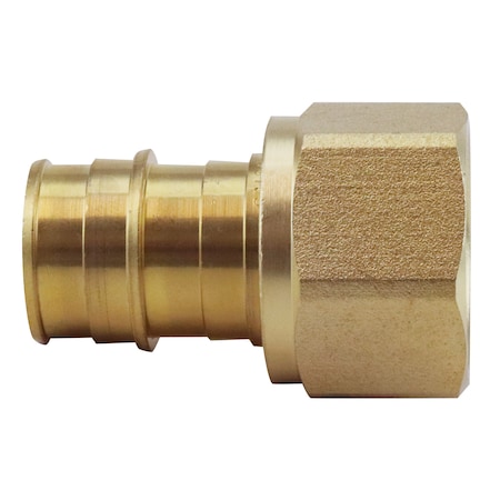 Apollo 3/4 in. Brass PEX-A Expansion Barb x 3/4 in. FNPT Female Swivel Adapter EPXFA34S